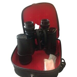 Vintage Eaton's Mariner  7X50 Binoculars with Leather Case Shoulder  Strap
